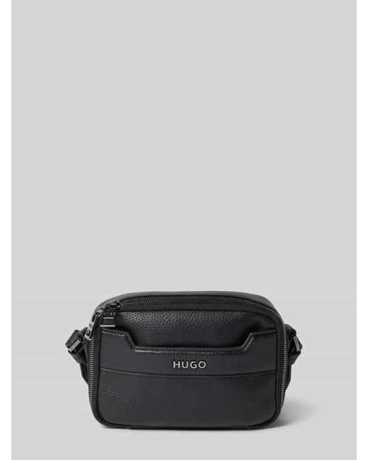 HUGO Handtasche mit Label-Applikation Modell 'Speedyork' in Black für Herren