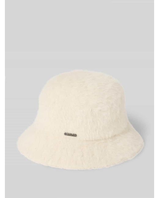 Barts Natural Bucket Hat mit Label-Patch Modell 'Lavatera'