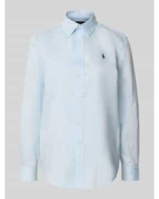 Polo Ralph Lauren Overhemdblouse Met Knoopsluiting in het Blue