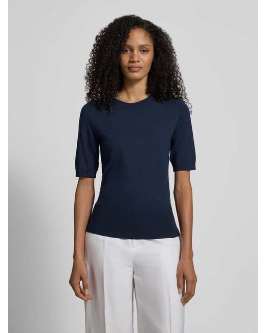 Betty Barclay Blue Strickshirt aus Viskose-Mix mit Rundhalsausschnitt
