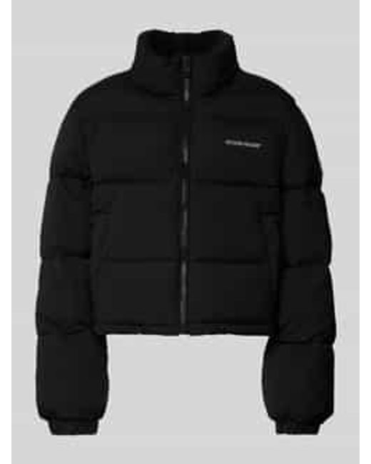 Guess Kort Gewatteerd Jack Met Labelprint in het Black