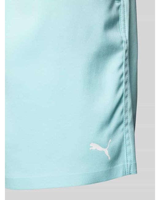 PUMA Regular Fit Badehose mit Reißverschlusstasche in Blue für Herren