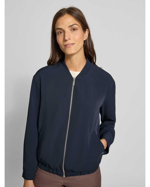 Tom Tailor Relaxed Fit Blouson Met Collegekraag in het Blue