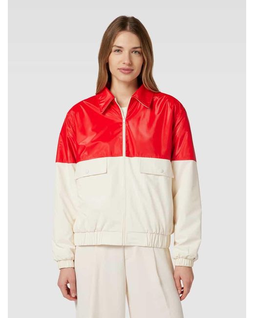 Tommy Hilfiger Red Bomberjacke in Two-Tone-Machart Modell 'TERRY'