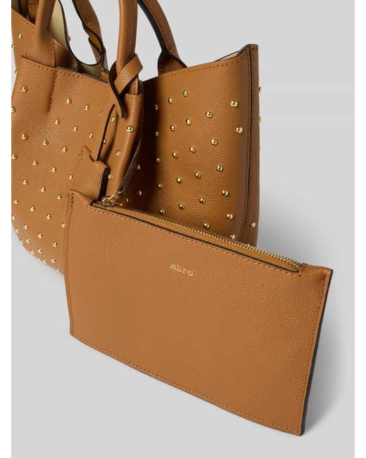 Abro⁺ Natural Shopper mit Nieten Modell 'ESSENTIAL'