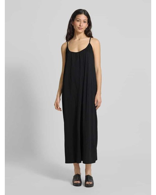 Vero Moda Black Fließendes Freizeitkleid aus Baumwoll-Mix