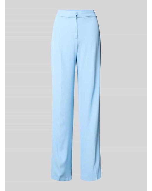 Review Blue High Waist Stoffhose mit Bügelfalten