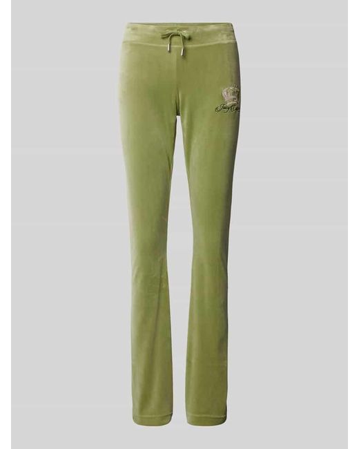 Juicy Couture Green Sweatpants mit Label-Stitching