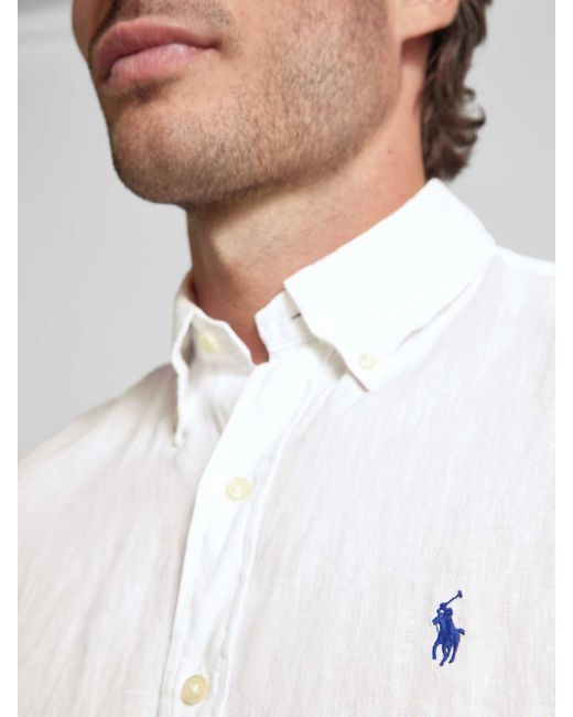 Polo Ralph Lauren Freizeithemd mit Label-Stitching in White für Herren