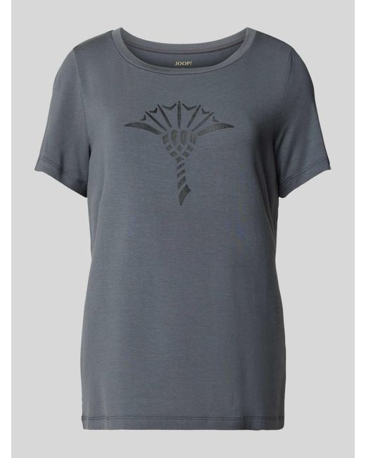 Joop! Pyjamabovendeel Met Logoprint in het Gray