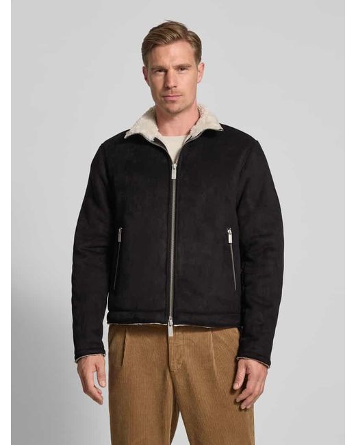 JAKE*S STUDIO MEN Jacke mit Reißverschlusstaschen in Black für Herren