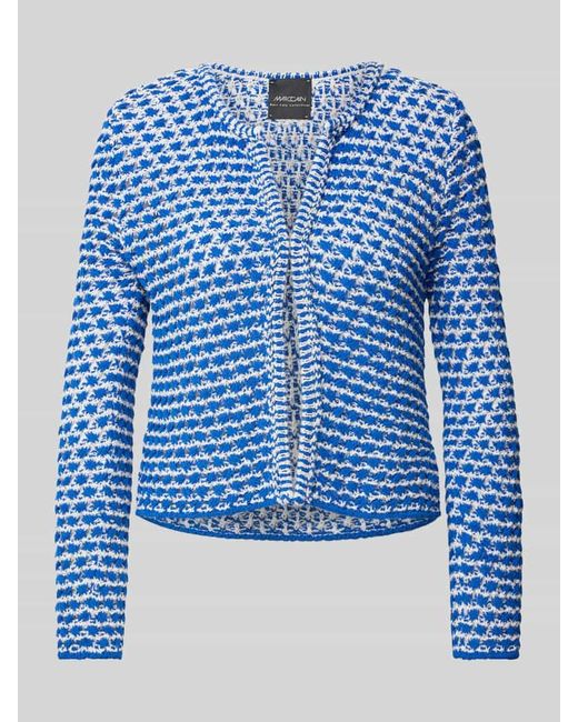 Marc Cain Blue Strickjacke mit Hakenverschluss