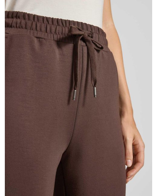 Soya Concept Sweatpants Met Elastische Band En Tunnelkoord, Model 'Banu' in het Brown