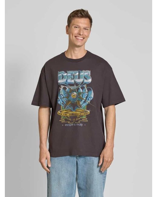 Deus Ex Machina T-Shirt mit Label-Print in Multicolor für Herren
