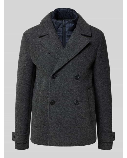 Geox Zweireiher mit Reverskragen Modell 'CLAUDIO' in Black für Herren