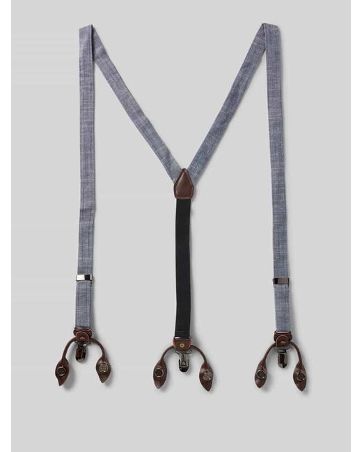 Cinque Hosenträger aus Baumwoll-Leinen-Mix Modell 'MOZZA' in Multicolor für Herren
