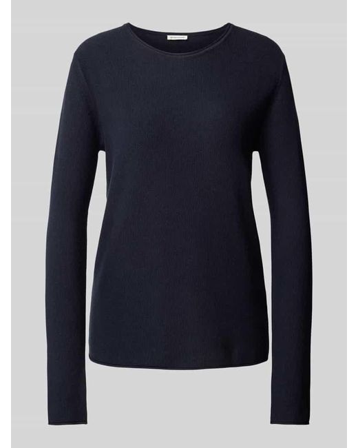 Tom Tailor Blue Regular Fit Strickpullover Mit Baumwoll-Anteil