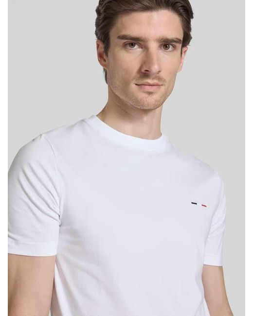 Hechter Paris T-Shirt mit Label-Print in White für Herren