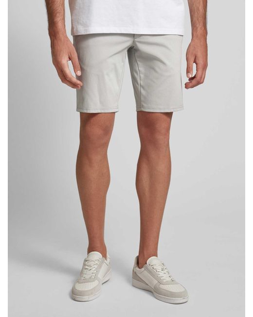 Brax Regular Fit Chino-Shorts mit Gesäßtaschen Modell 'SILVIO' in Gray für Herren