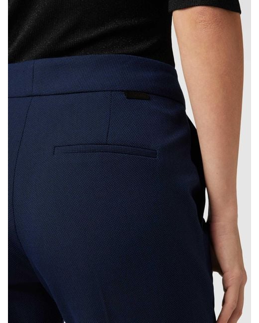 HUGO Stoffen Broek Met Structuurmotief, Model 'Hilesa' in het Blue