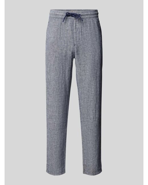 Blend Regular Fit Stoffen Broek Met Tunnelkoord in het Gray voor heren