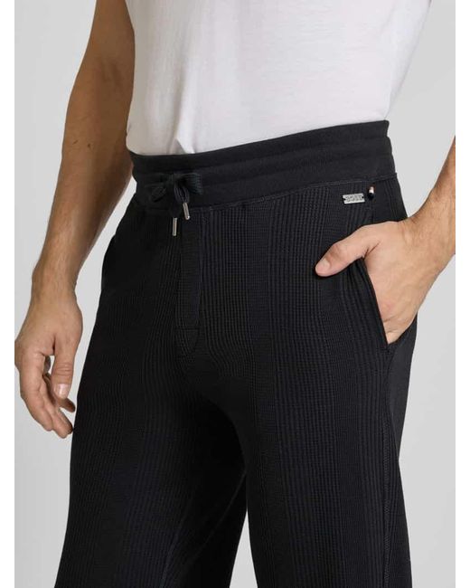 Boss Relaxed Fit Sweatpants aus Baumwoll-Mix in Black für Herren