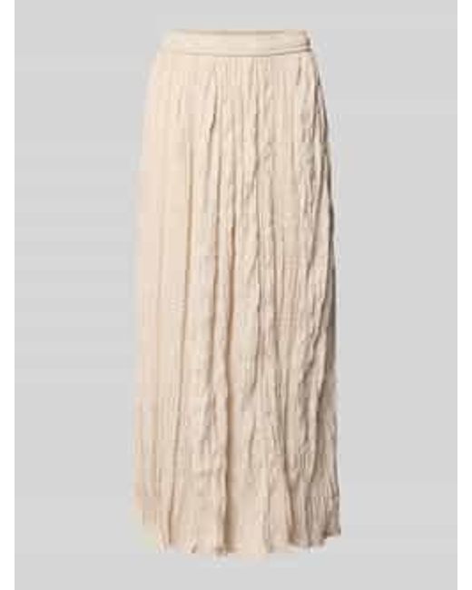 Freequent Midirok Met Elastische Band, Model 'Nello' in het Natural