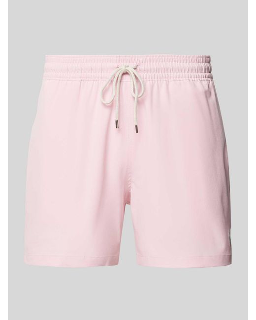 Polo Ralph Lauren Zwembroek Met Logostitching in het Pink voor heren