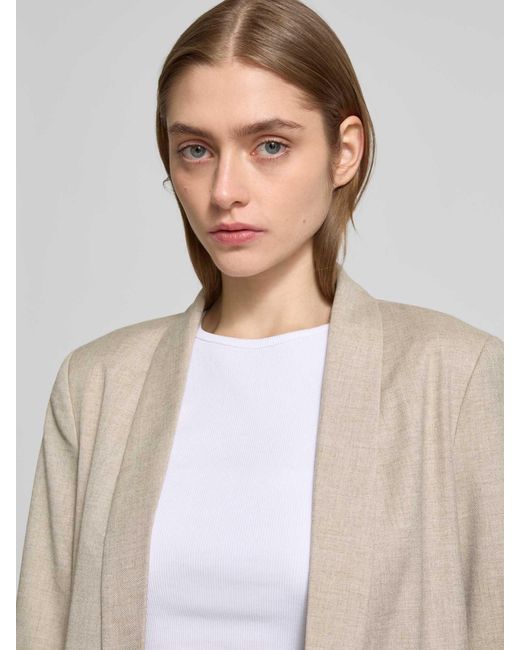 ONLY Regular Fit Blazer Met Gestileerde Paspelzakken in het Natural