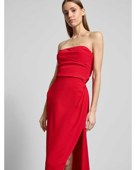 Vera Wang Avondjurk Met Plooien Opzij in het Red