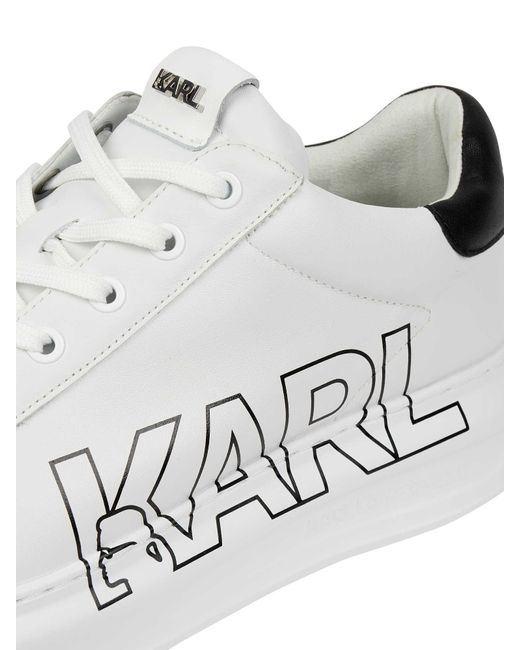 Karl Lagerfeld Sneaker aus Leder in Natural für Herren
