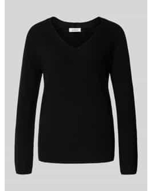 S.oliver Regular Fit Gebreide Pullover Van Katoenmix in het Black