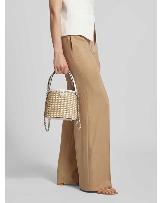 Guess Metallic Handtasche mit Label-Applikation Modell 'ATALIA'