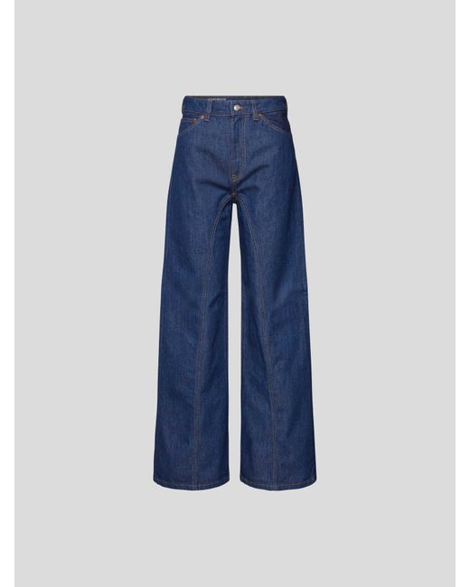 Victoria Beckham Blue Jeans mit Label-Patch