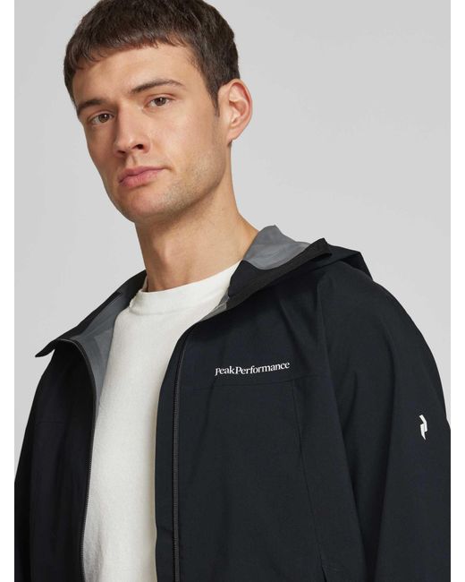 Peak Performance Jack Met Capuchon in het Blue voor heren