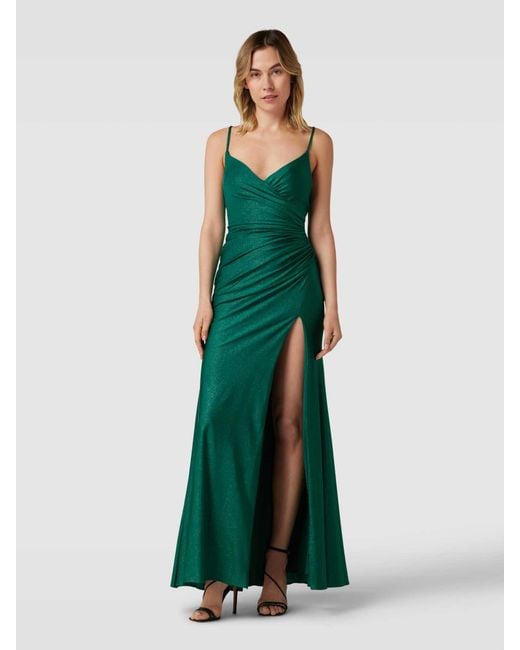 Luxuar Green Abendkleid