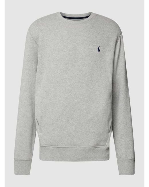 Polo Ralph Lauren Sweatshirt mit Label-Stitching in Gray für Herren