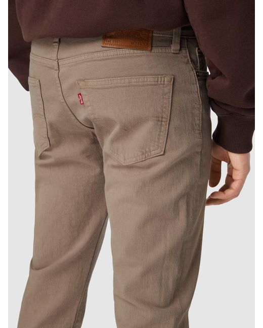 Levi's Slim Fit Jeans mit Stretch-Anteil Modell "511 CRAFT PAPER" in Natural für Herren
