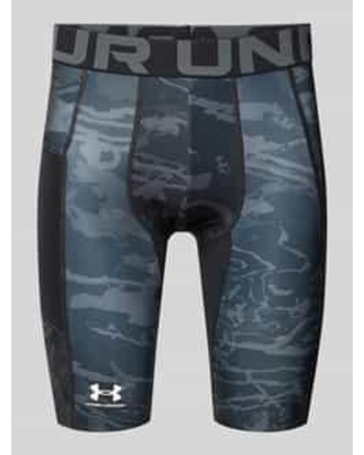 Under Armour Shorts Met Elastische Logoband in het Blue voor heren