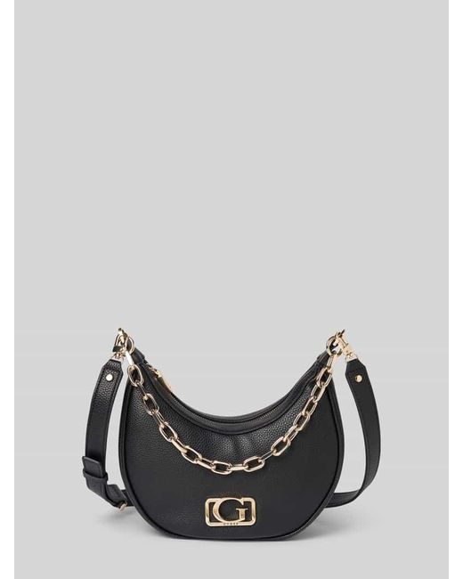 Guess Black Handtasche mit Label-Applikation Modell 'CIRCE'