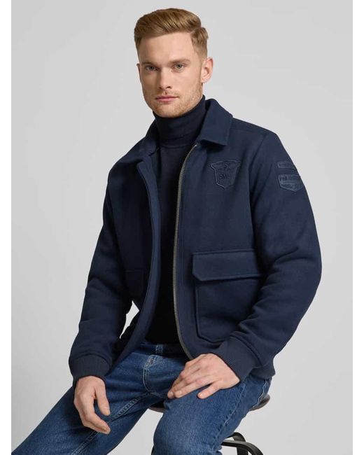 PME LEGEND Jacke Mit Woll-Anteil Und Label-Patch in Blue für Herren