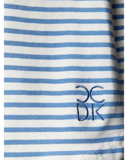 CCDK Copenhagen Blue Relaxed Fit Pyjama-Shorts mit Zierschleife Modell 'Kimmy'