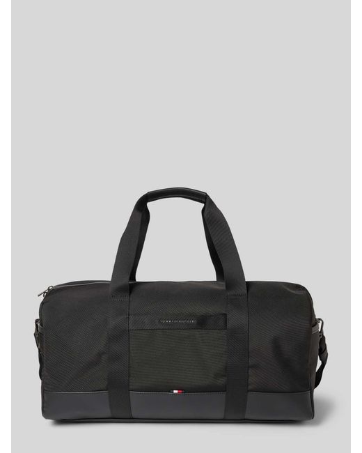 Tommy Hilfiger Weekendtas Met Labelopschrift Van Metaal in het Black voor heren