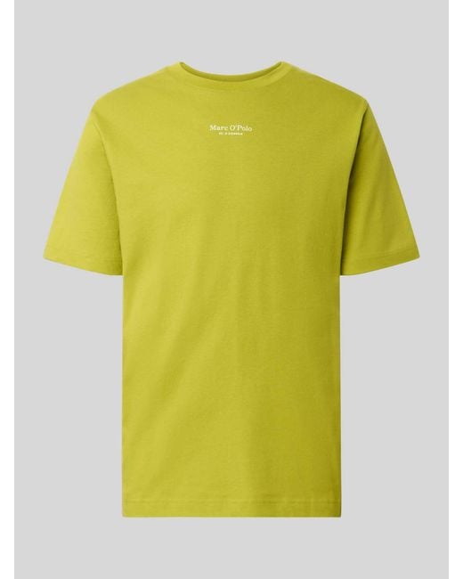 Marc O' Polo Regular Fit T-Shirt Van Puur Katoen in het Yellow voor heren