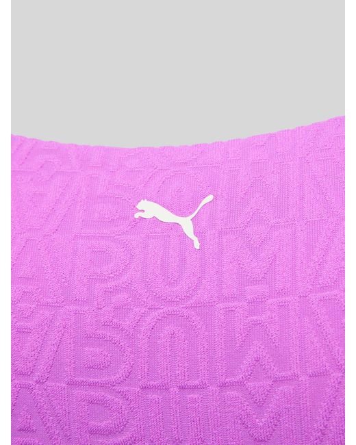 PUMA Bikinitop Met Structuurmotief in het Pink