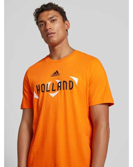 Adidas T-Shirt "HOLLAND" in Orange für Herren