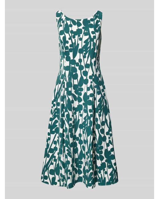 Vera Mont Blue Cocktailkleid mit Kellerfalten