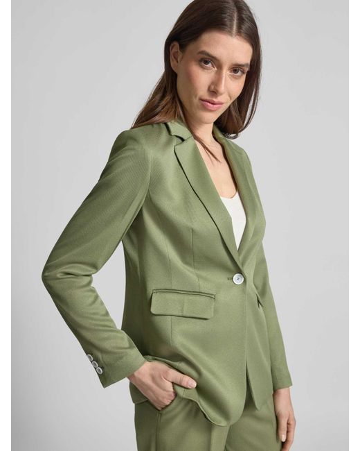 MORE&MORE Blazer Met Structuurmotief in het Green