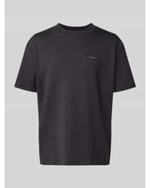 Calvin Klein T-shirt Met Labelpatch in het Black voor heren