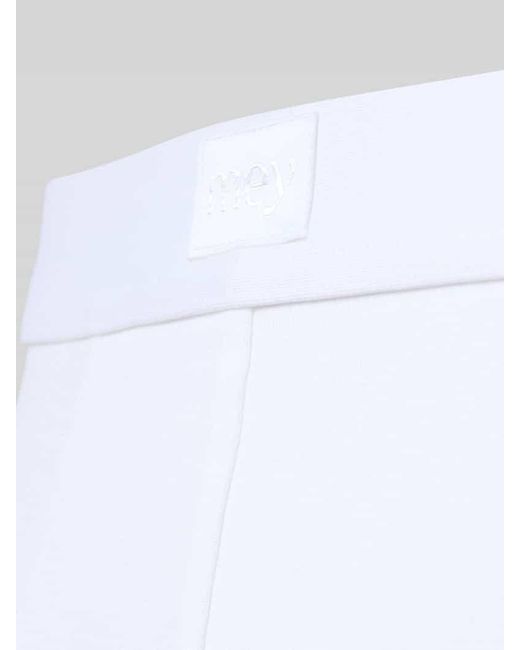 Mey Slip mit elastischem Bund und Label-Patch in White für Herren